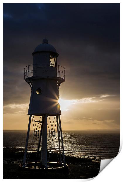 Black Nore lighthouse Print by Simon West