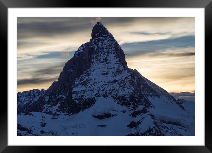 Matterhorn Sunset Framed Mounted Print by James Grant
