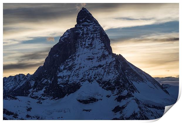 Matterhorn Sunset Print by James Grant