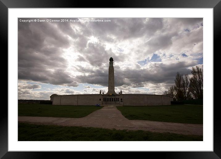 War Memorial Chatham Framed Mounted Print by Dawn O'Connor