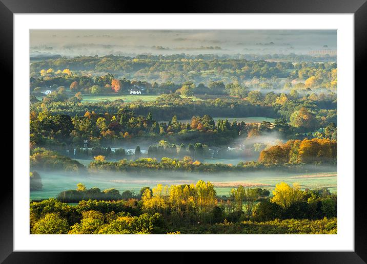 Foggy Morning 1 Framed Mounted Print by Iksung Nah