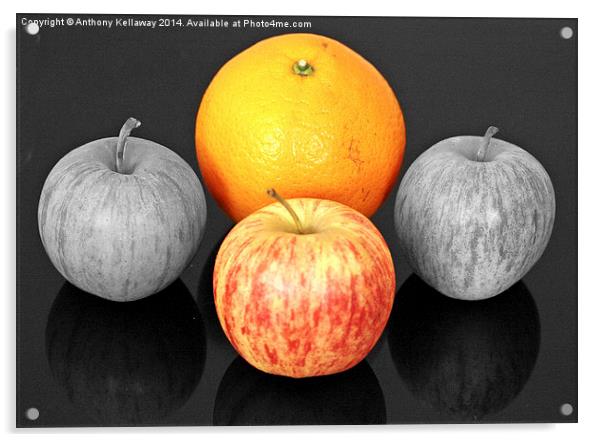 APPLES AND ORANGE Acrylic by Anthony Kellaway