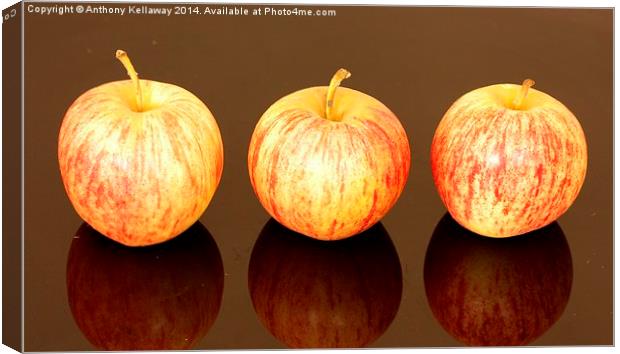 APPLES REFLECTION Canvas Print by Anthony Kellaway