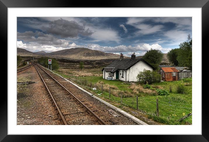 Rannoch Station Framed Mounted Print by Mark Robson