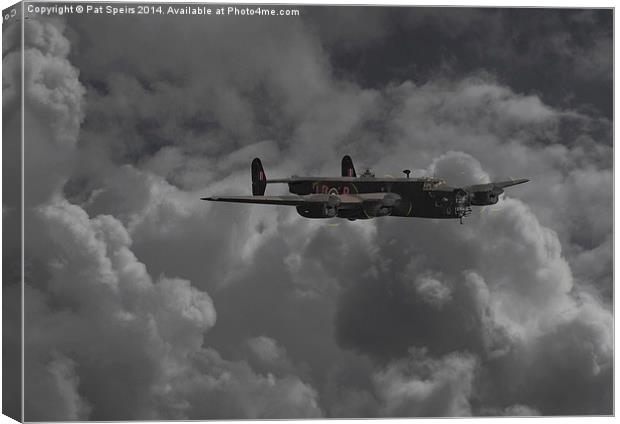 Halifax II - RAF Bomber Command Canvas Print by Pat Speirs