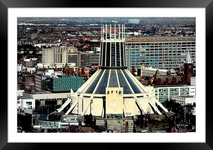 Liverpool  Catheral Framed Mounted Print by Kevin Murray
