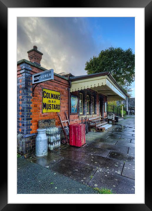 Olde Station Framed Mounted Print by Ian Mitchell