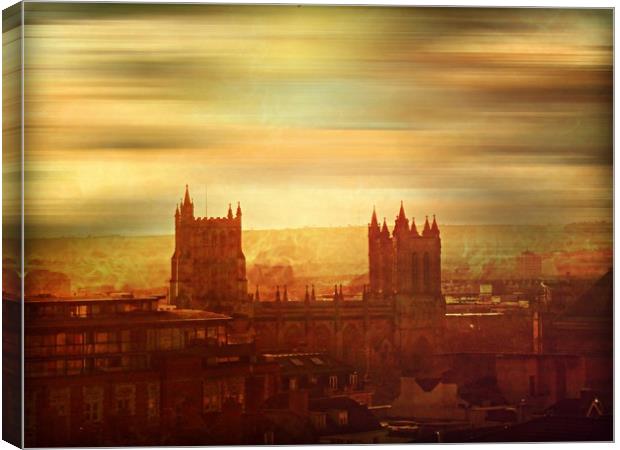 Towers over Bristol. Canvas Print by Heather Goodwin