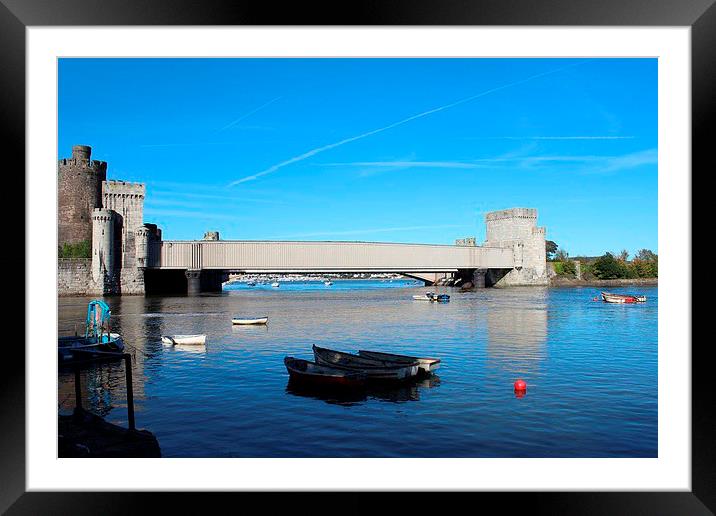 Conway, boats on the water Framed Mounted Print by Kevin Murray