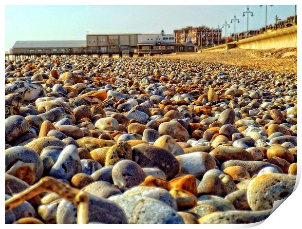 Pebbles Print by chrissy woodhouse