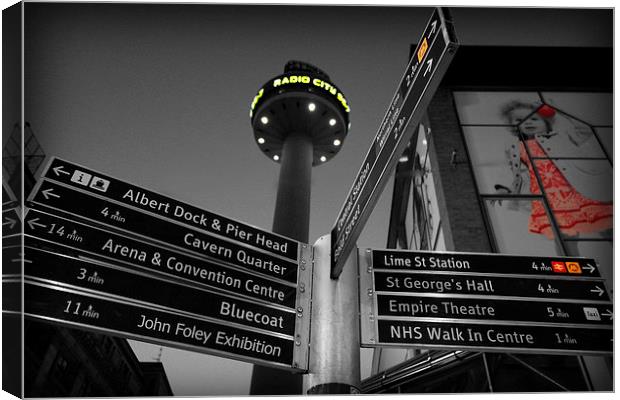 Lost In Liverpool Canvas Print by john foley