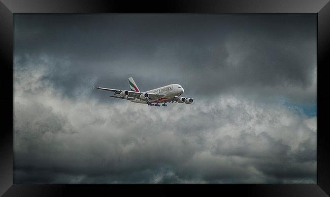 Airbus A380 Framed Print by Geo Harris