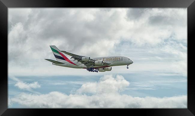 Airbus A380 Framed Print by Geo Harris