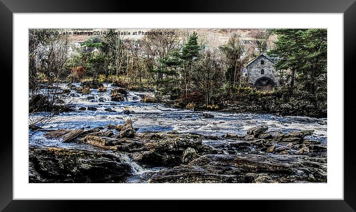 The Falls of Dochart Framed Mounted Print by John Hastings