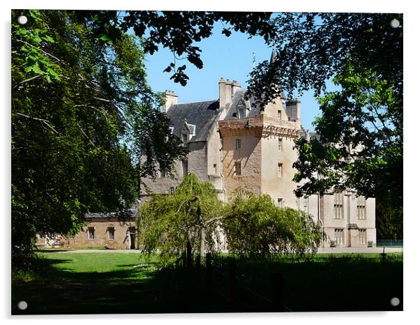 Brodie Castle Acrylic by Pat Carroll