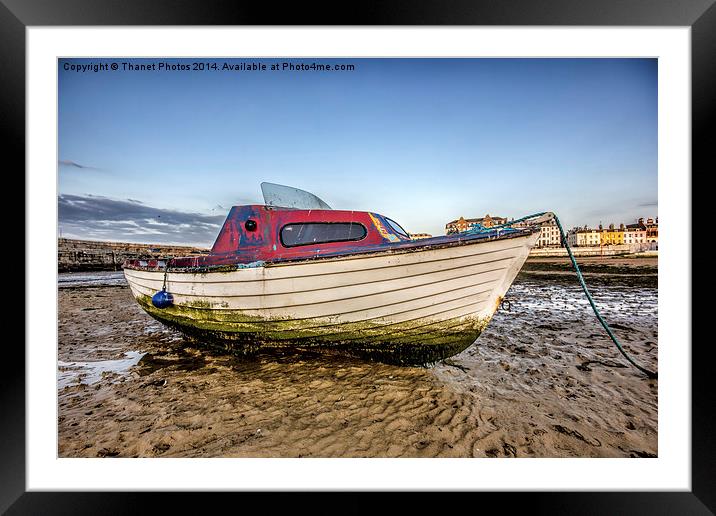 Harbour boat Framed Mounted Print by Thanet Photos