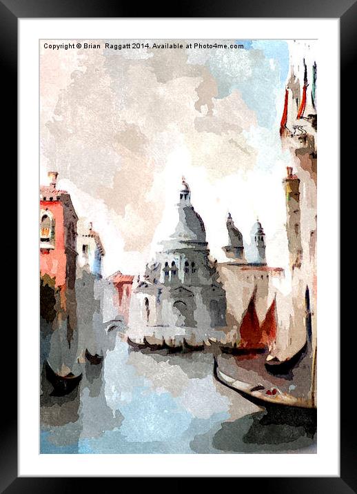 Venice Days Framed Mounted Print by Brian  Raggatt