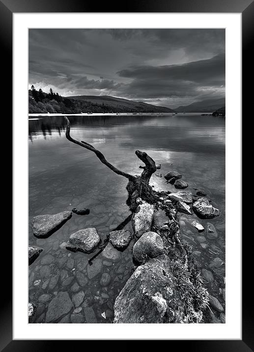 Evening At The Loch Framed Mounted Print by Mark Robson