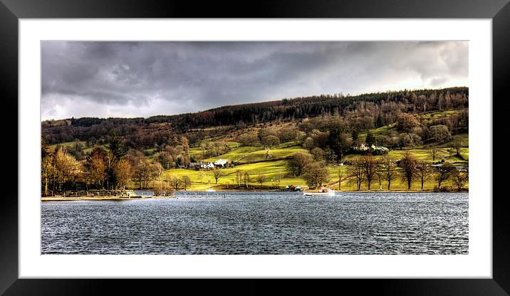 Coniston Water Framed Mounted Print by Tom Gomez