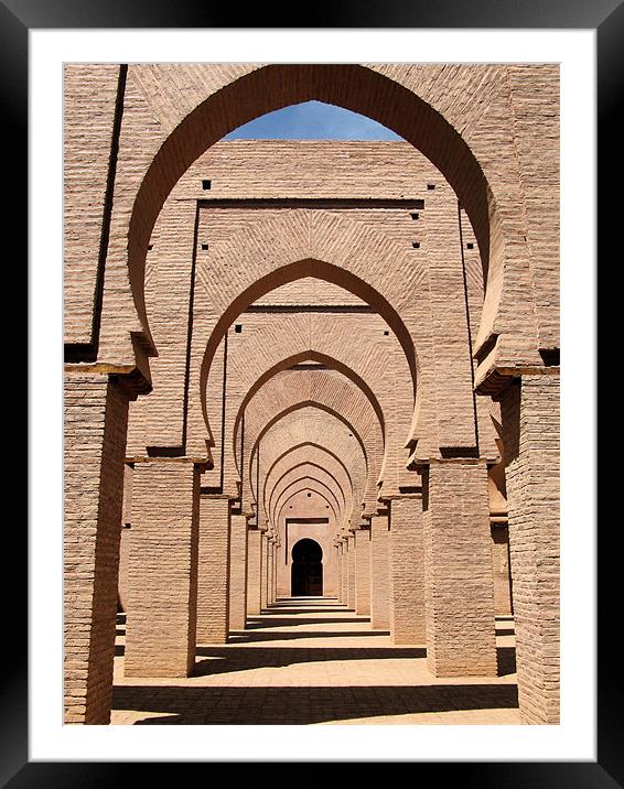 Arches in a mosque Framed Mounted Print by Ruth Hallam