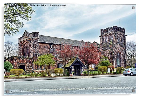 Christ Church, Port Sunlight, Wirral, UK Acrylic by Frank Irwin