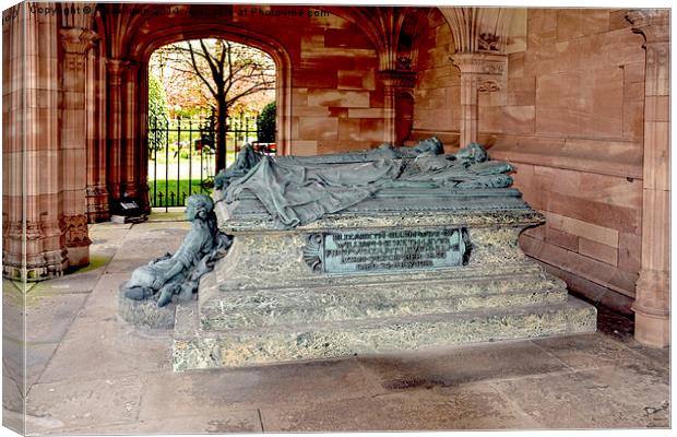 Lord & Lady Leverhulmes stone coffins Canvas Print by Frank Irwin