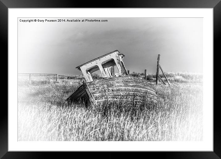 Washed ashore at Thornham Framed Mounted Print by Gary Pearson