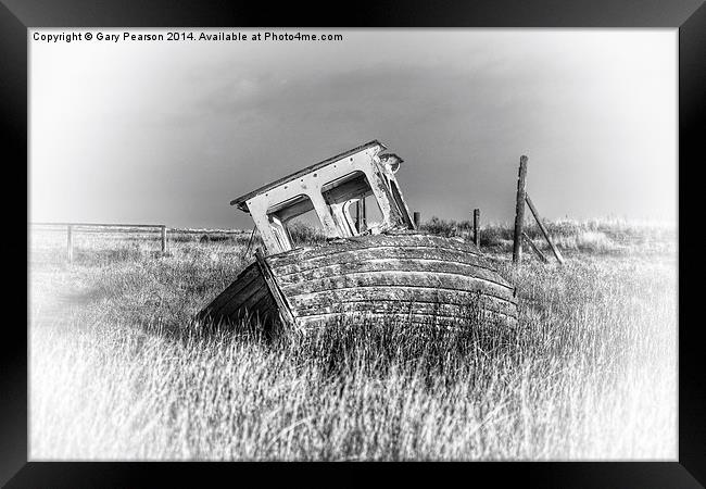 Washed ashore at Thornham Framed Print by Gary Pearson