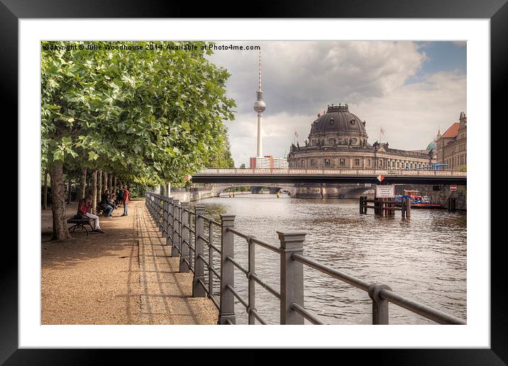 By the Spree Framed Mounted Print by Julie Woodhouse