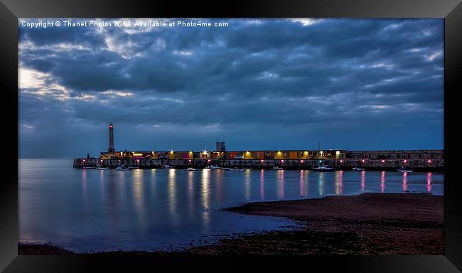 The harbour at night Framed Print by Thanet Photos