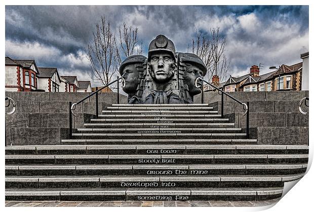 Bargoed Miners Print by Steve Purnell