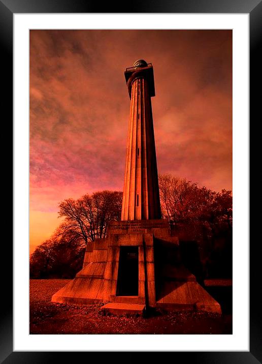 Monument Framed Mounted Print by Chris Manfield