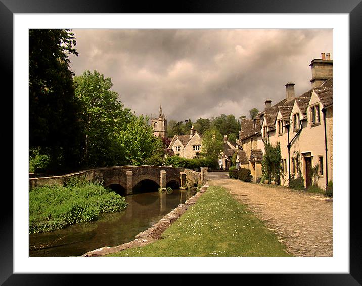 Castle Combe Framed Mounted Print by Harry Hadders