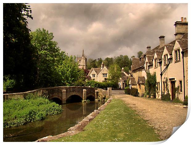 Castle Combe Print by Harry Hadders