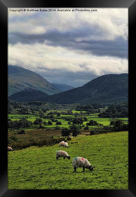 Cumbria Valley Framed Print by Matthew Bates