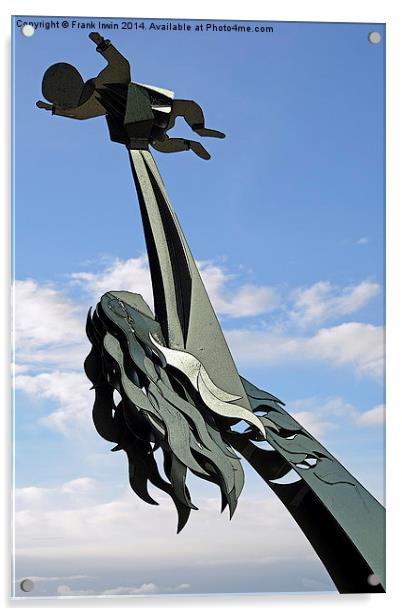 The “Aim Higher” sculpture in Birkenhead Park. Acrylic by Frank Irwin