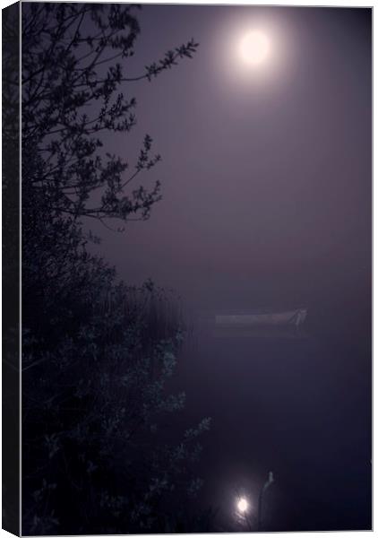 Moonlight reflection Canvas Print by Steve Hardiman
