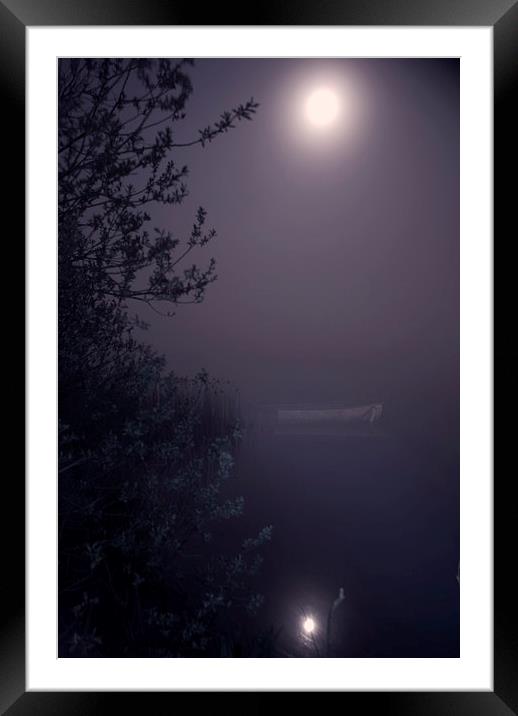 Moonlight reflection Framed Mounted Print by Steve Hardiman