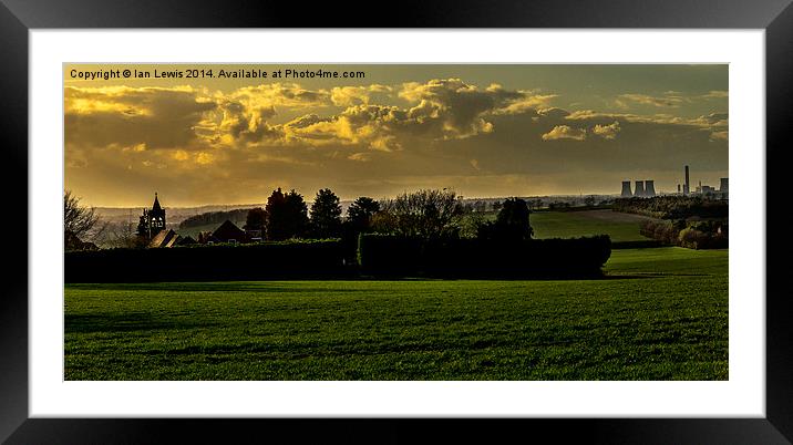 Evening View From Hailey Framed Mounted Print by Ian Lewis