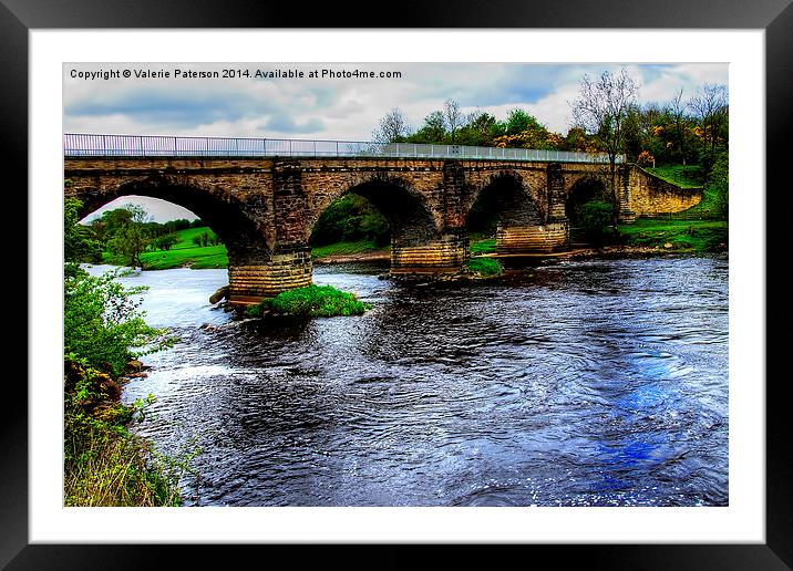 Laigh Milton Viaduct Framed Mounted Print by Valerie Paterson