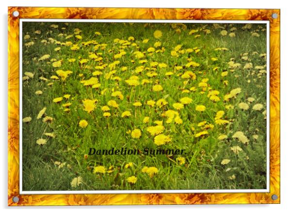 Dandelion Summer. Acrylic by Heather Goodwin