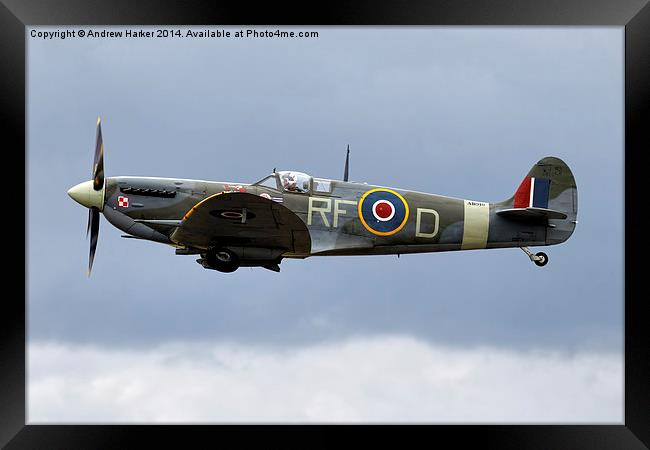 Supermarine Spitfire Mk Vb  Framed Print by Andrew Harker