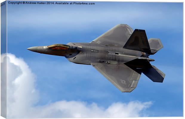 Lockheed Martin/Boeing F22A RAPTOR Canvas Print by Andrew Harker