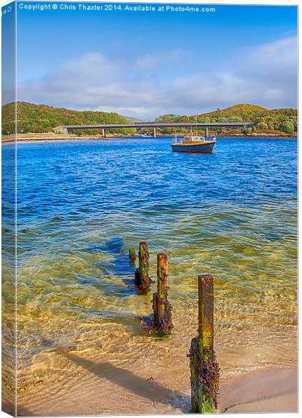 Silver Sands of Morar 5 Canvas Print by Chris Thaxter