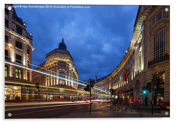 Regent Street, London Acrylic by Izzy Standbridge