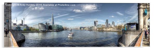 Thames Panorama Acrylic by Andy Huntley