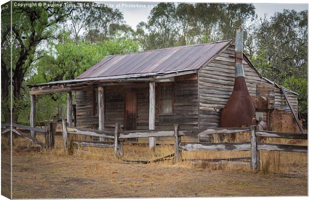 Miners Cottage at Costerfield Victoria Canvas Print by Pauline Tims