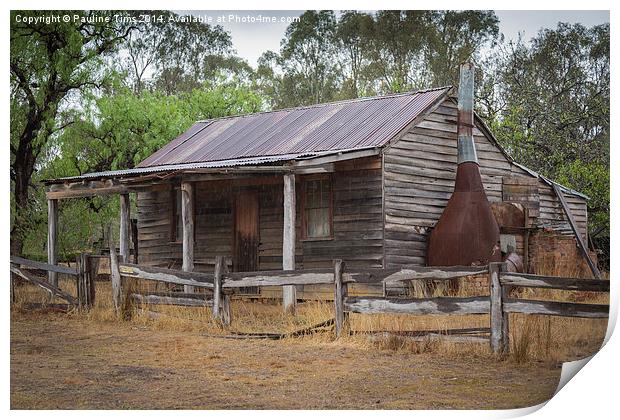 Miners Cottage at Costerfield Victoria Print by Pauline Tims