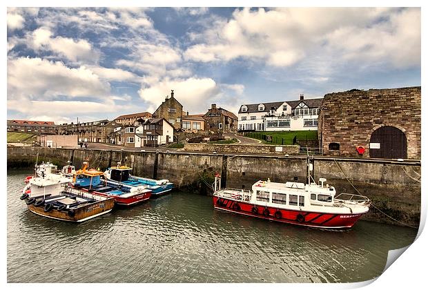 Seahouses Print by Northeast Images