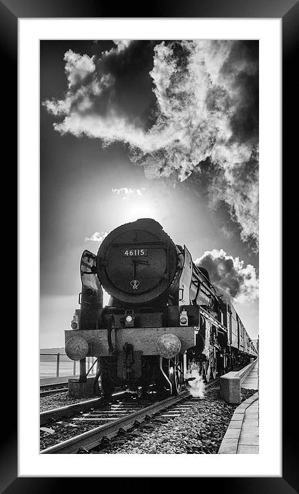 Steaming Through Framed Mounted Print by Paul Want